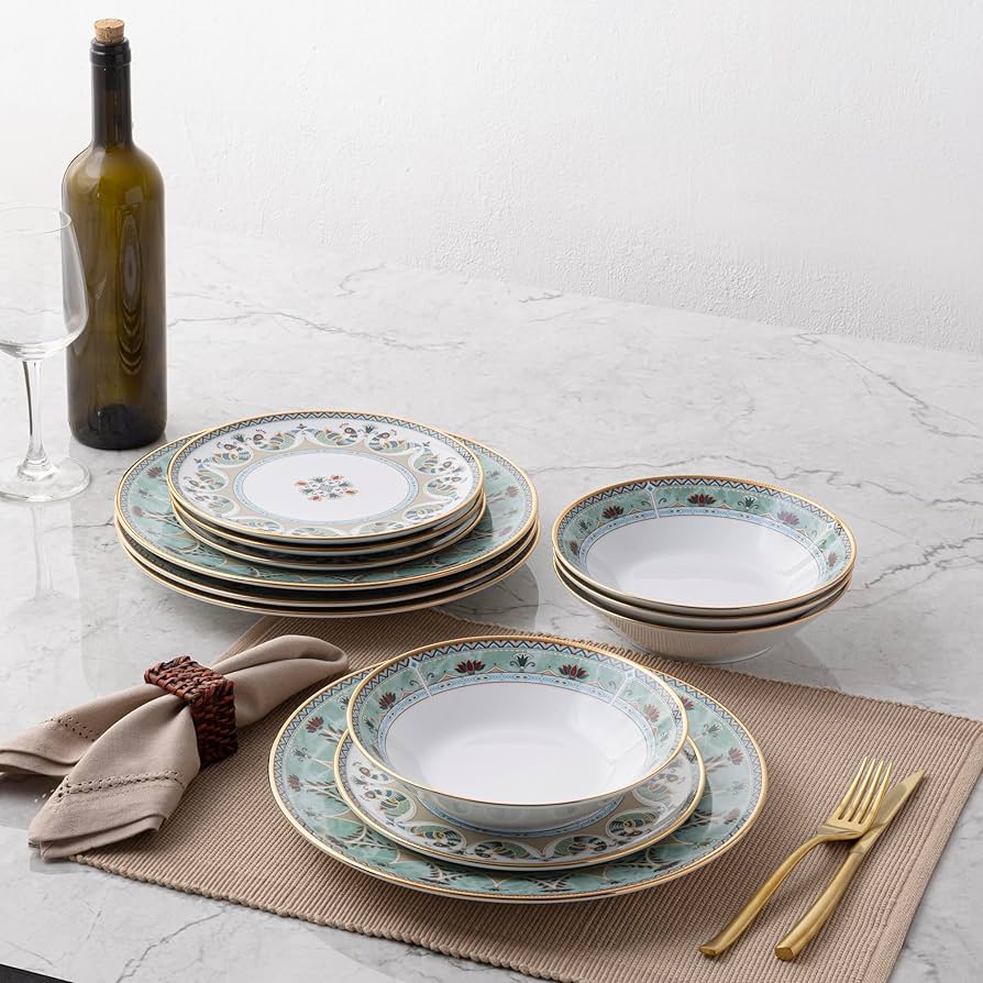 Amazon.com | Noritake Serene Garden 12-Piece Dinnerware Set Amazon.com | Noritake Serene Garden 12-Piece Dinnerware Set